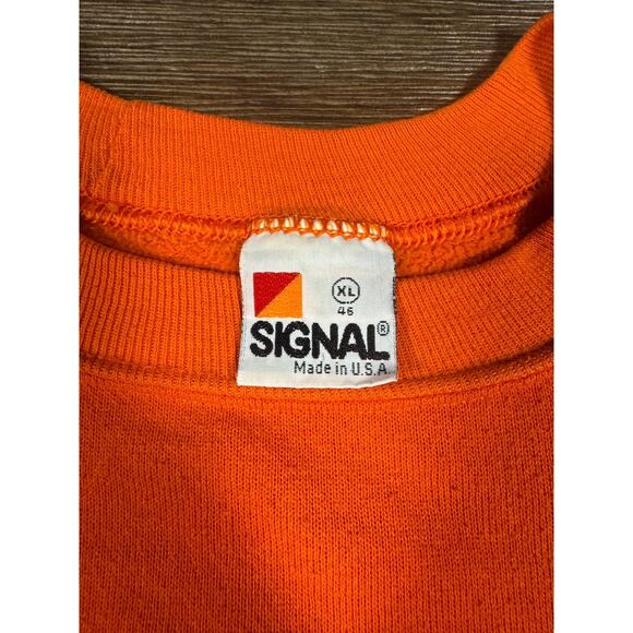 Rare VTG 1987 Denver Broncos SB XXII Single Stitch Crewneck Orange L/XL USA! - Picture 3 of 7